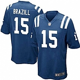 Nike Men & Women & Youth Colts #15 Brazill Blue Team Color Game Jersey,baseball caps,new era cap wholesale,wholesale hats
